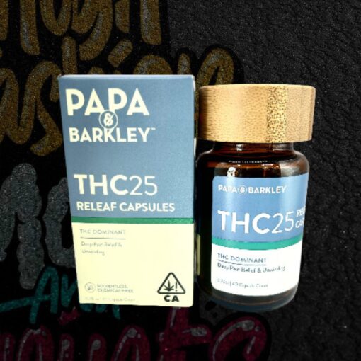 Buy Papa And Barkley THC Releaf Capsules 25mg