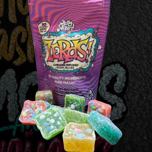 buy Jelly Wizard Zerds! Cannabis Rosin Gummies 100MG